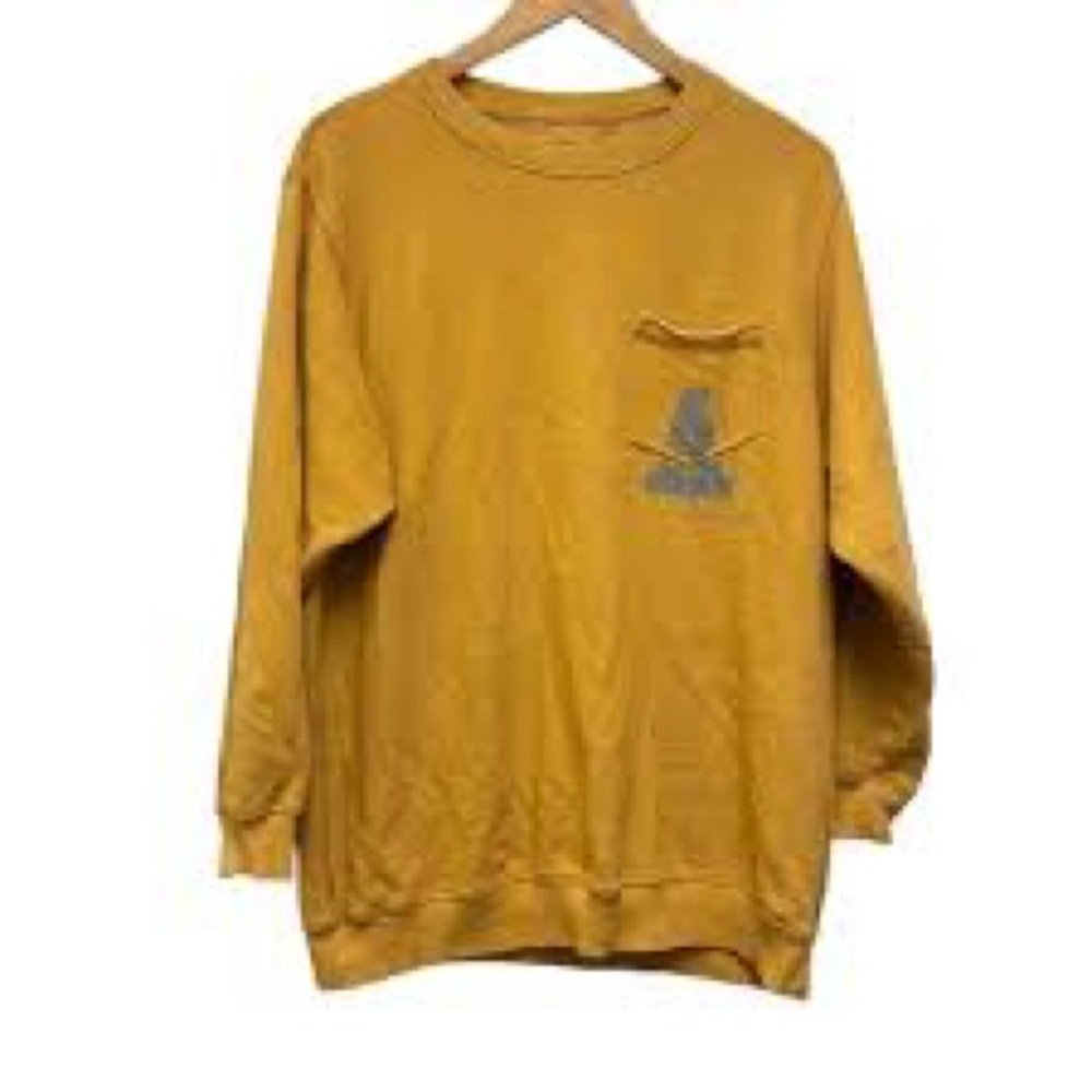 aerie Mustard Yellow Pocket Sweatshirt